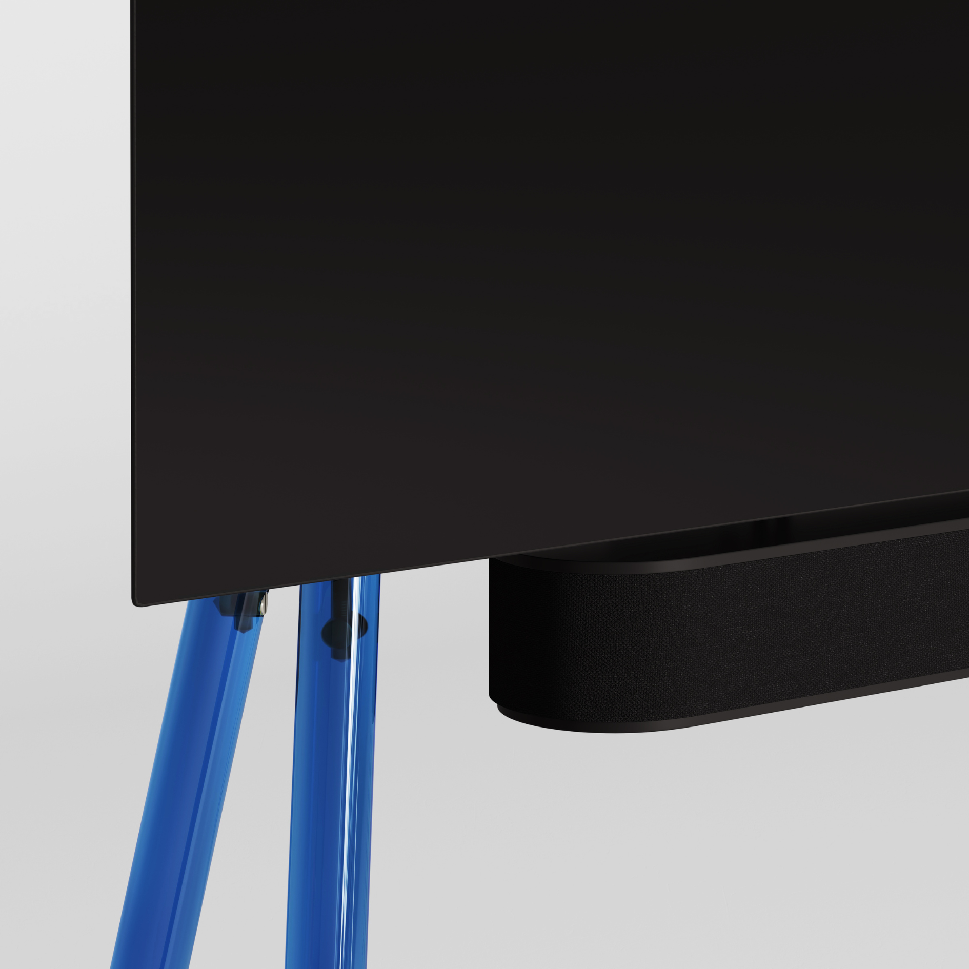 JALG TV-Stand Acrylic / Blue 42" - 55"